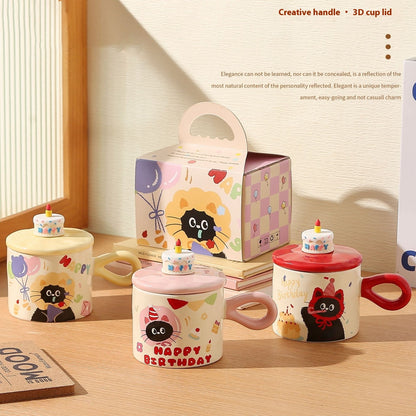 Gift Box for Birthday Cup - Handcrafted Breakfast Gift Box