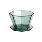 ctagonal pour-over coffee dripper, translucent green. Modern and elegant coffee filter cone for pour-over brewing. Shop now FREE SHIPPING