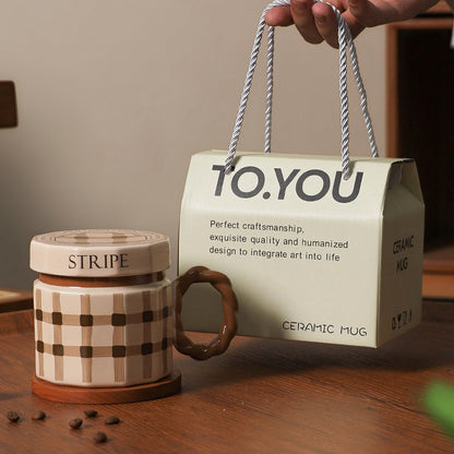 Gift Box Retro Ceramic Mugs for Unique Gifting