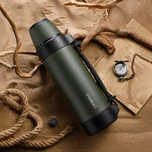 Insulated Stainless Steel Thermos - 1.3L/1.5L Large Coffee Cup Kettle