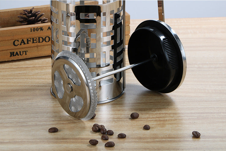 Stainless Steel French Press Coffee Maker with Filter Cup