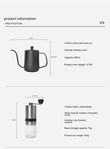 Household Drip Filter Handmade Coffee Pot Set