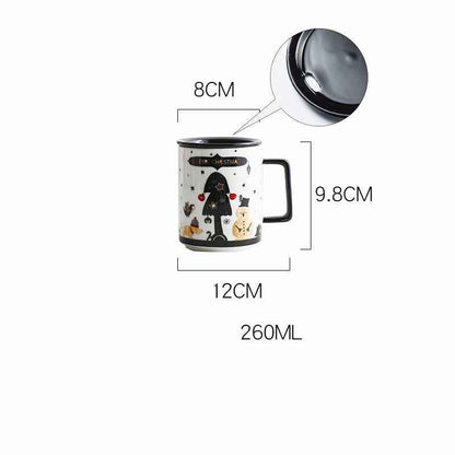 Men's Christmas Mug Large Capacity Ceramic