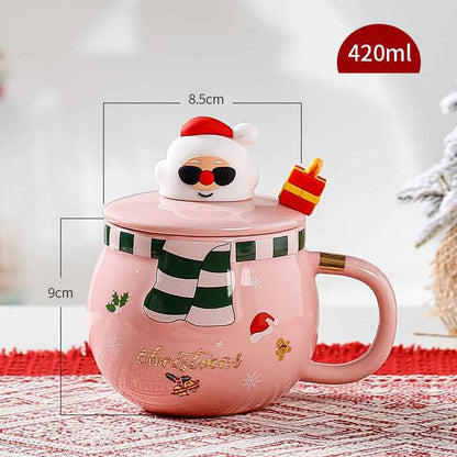 Home Fashion Simple Christmas Style Ceramic Mug