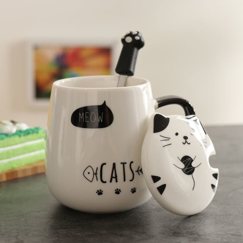 Cat Lover Gift Box Ceramic Mug - Perfect Gift for Cat Enthusiasts