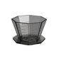 Octagonal pour-over coffee dripper, charcoal gray, translucent. Stylish and functional coffee brewer for home use. Shop now FRee shipping