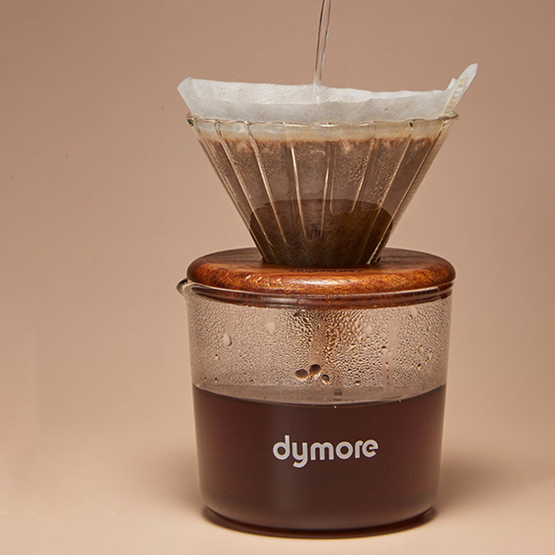 dymore pour over coffee maker set with travel case, portable and compact design, coffee brewing kit for travel.