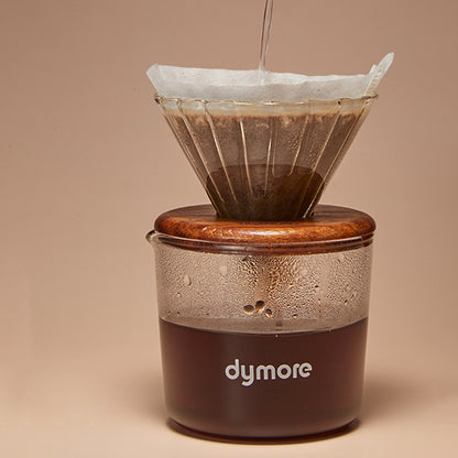 dymore pour over coffee maker set with travel case, portable and compact design, coffee brewing kit for travel.