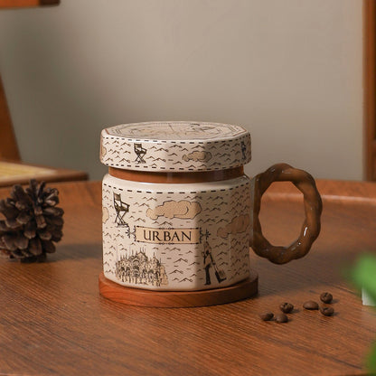 Gift Box Retro Ceramic Mugs for Unique Gifting