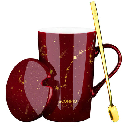 Gift Box with Coffee Cup and Spoon for Milk Coffee Lovers