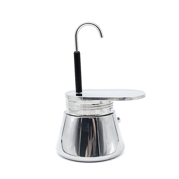 Household Stainless Steel Moka Pot for Perfect Espresso at Home