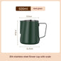 Frothing Pitcher with V-Shaped Pointed Design for Perfect Milk Froth
