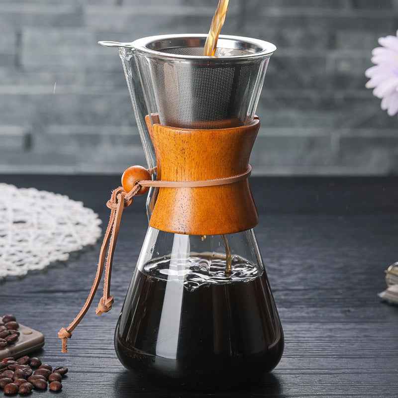Convenient hand flush pot with filter CHEMEX