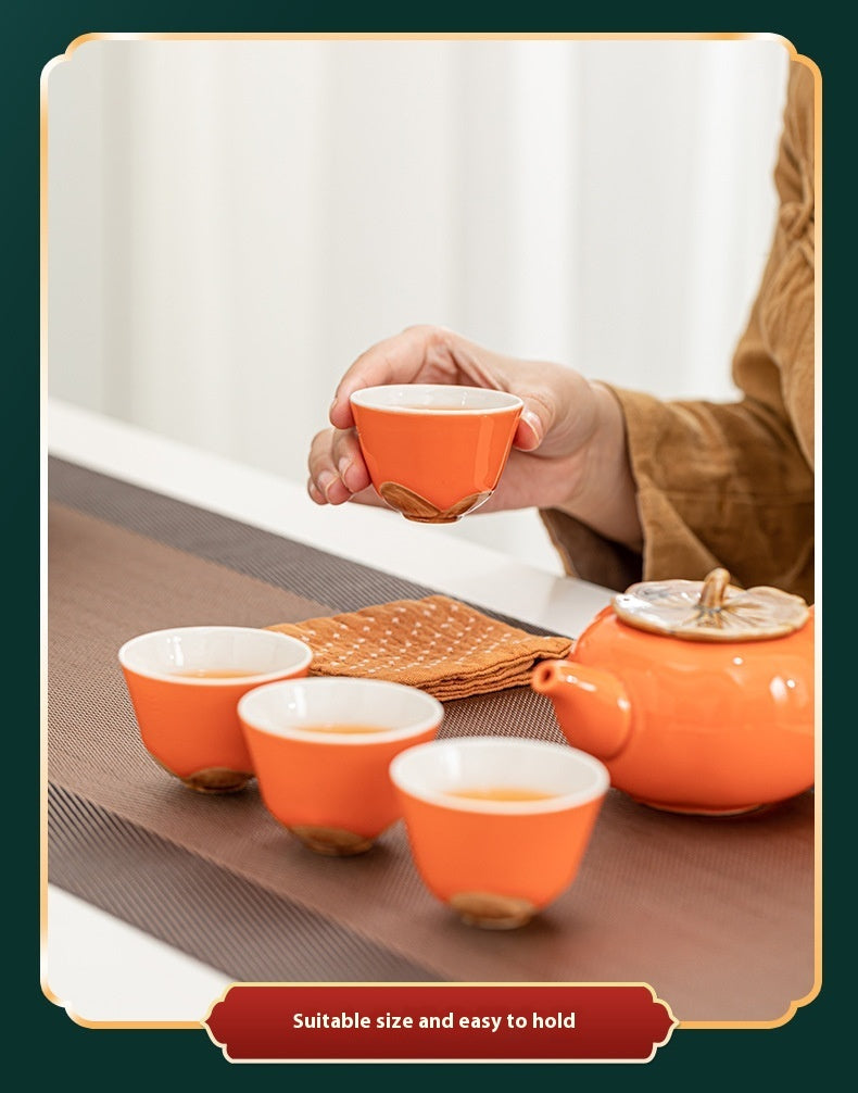 Gift Box With Hand  Ceramic Tea Set