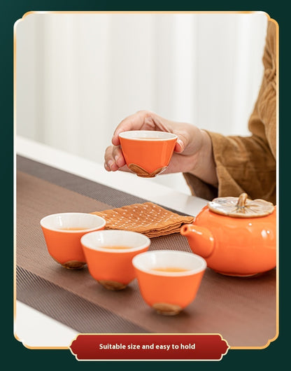 Gift Box With Hand  Ceramic Tea Set