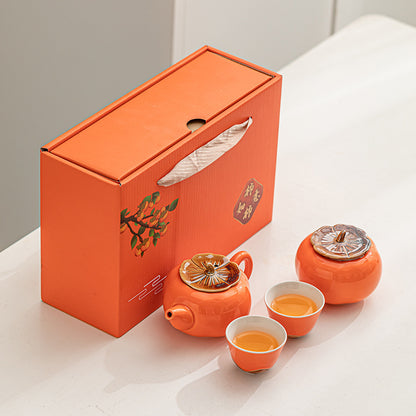 Gift Box With Hand  Ceramic Tea Set