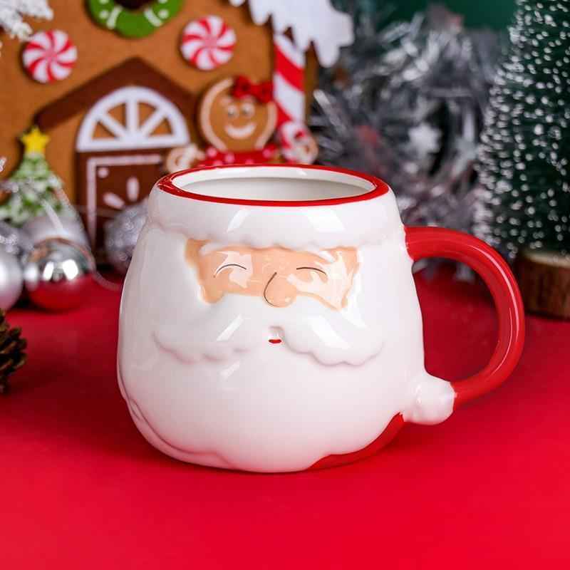 Santa Claus Ceramic Cup Cartoon 3D Hand-painted