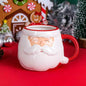 Santa Claus Ceramic Cup Cartoon 3D Hand-painted