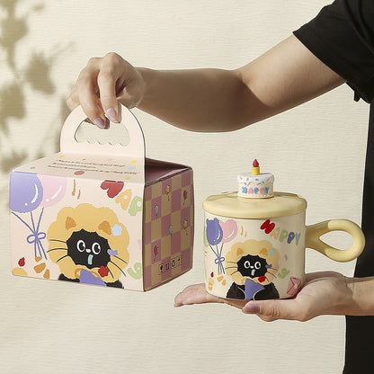 Gift Box for Birthday Cup - Handcrafted Breakfast Gift Box