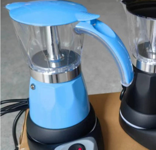 Octagonal Electric Moka Pot Coffee Making Aluminum