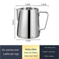 Frothing Pitcher with V-Shaped Pointed Design for Perfect Milk Froth