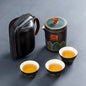 Ceramic Portable Travel Tea Set Gift Box