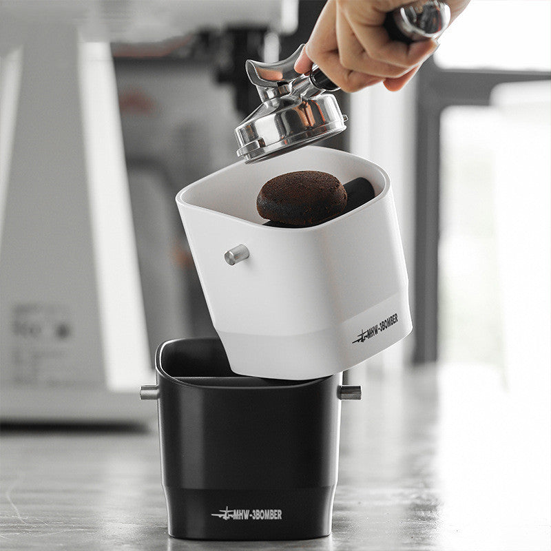 Coffee Knock Box for Home Barista - Espresso Puck Bin Storage Solution