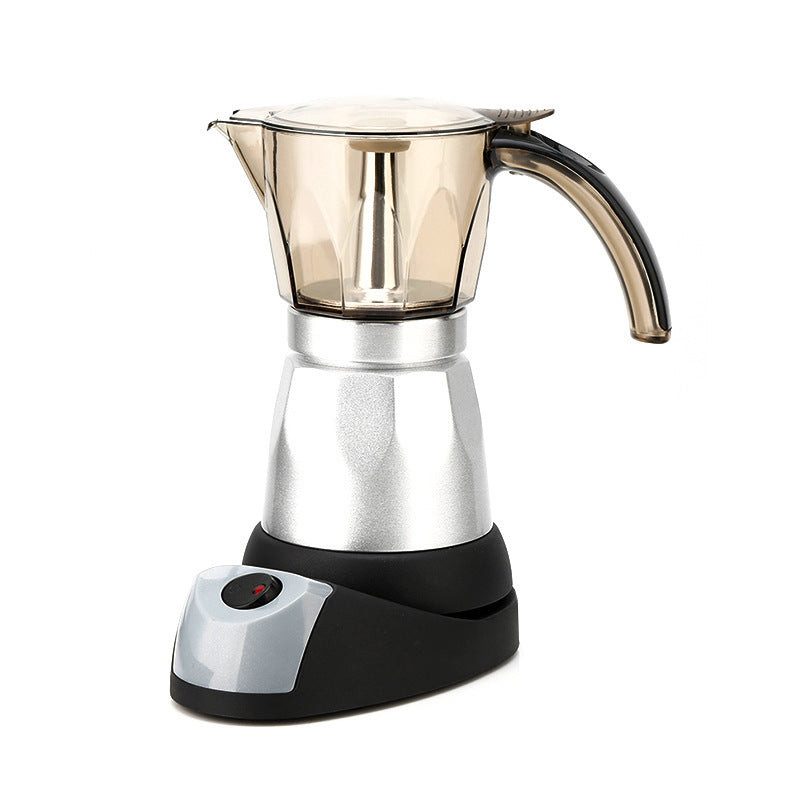 Octagonal Electric Moka Pot Coffee Making Aluminum