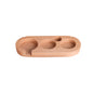  high-quality image of a universal wooden coffee tamping station, showcasing its natural wood grain and compact, ergonomic design.
